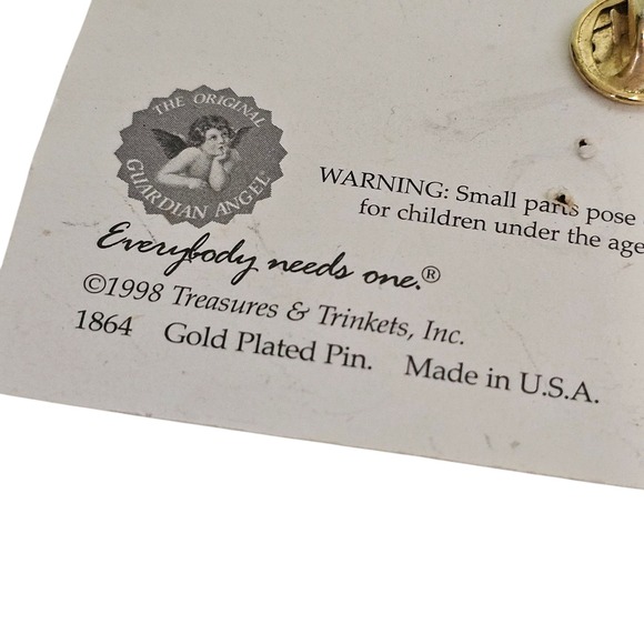 Treasures Trinkets Heart Pin Gold Plated Crystal Valentine's Day Gift - Picture 7 of 8